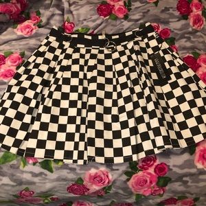 Dolls Kill/Current Mood Checkered Skirt